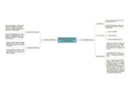 高中数学函数零点知识点大全 数学如何提分 高中数学函数零点知识点大全 数学如何提分