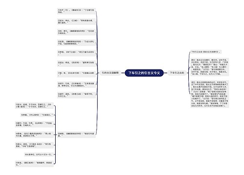 下车引之的引古义今义
