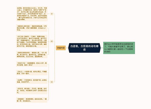 白居易，白居易的诗有哪些