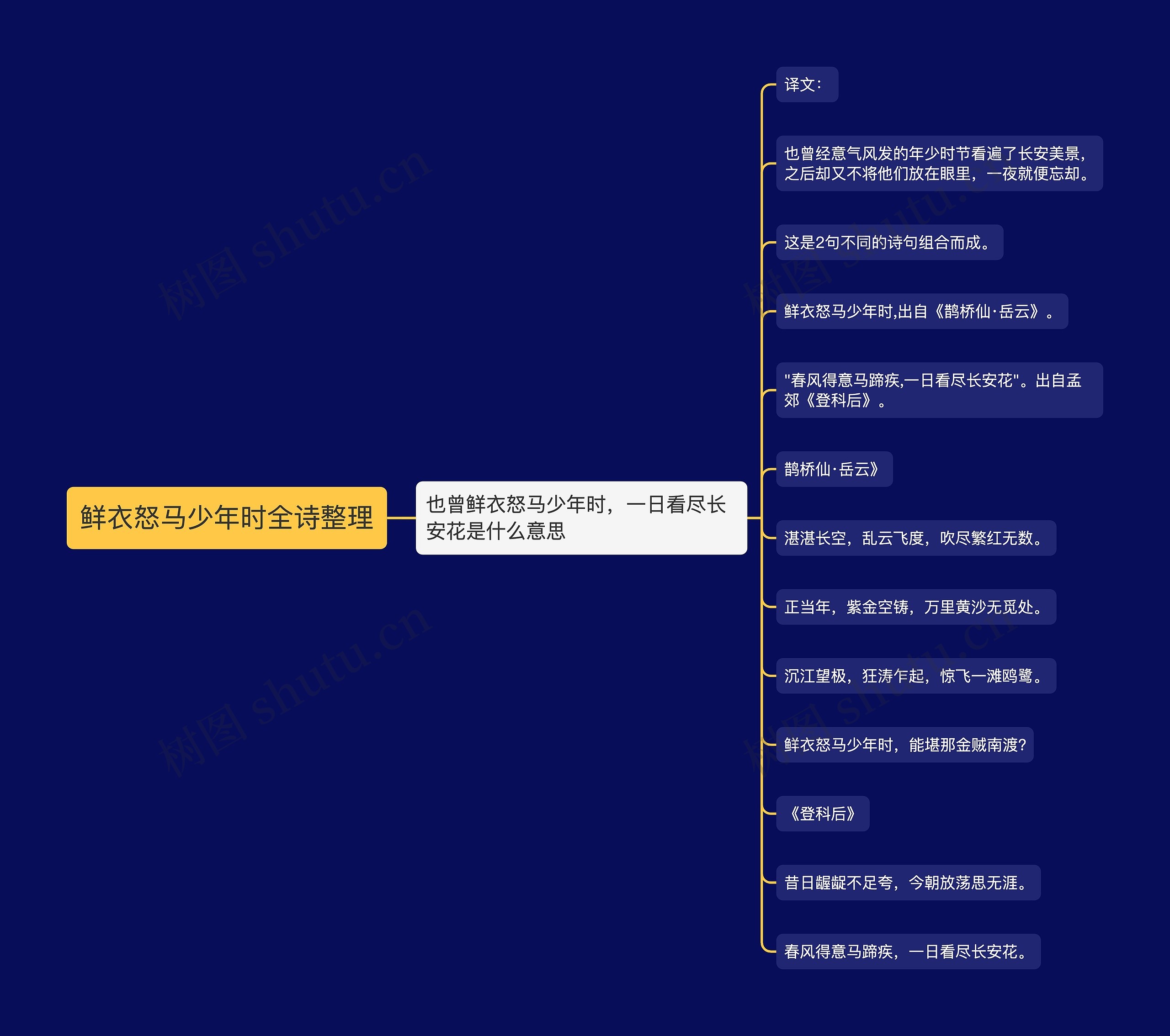 鲜衣怒马少年时全诗整理