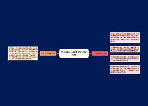 马克思主义最重要的理论品质