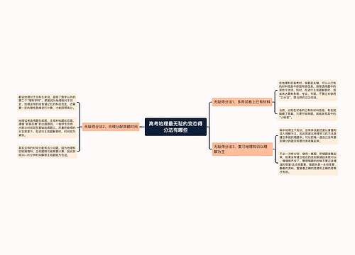 高考地理最无耻的变态得分法有哪些