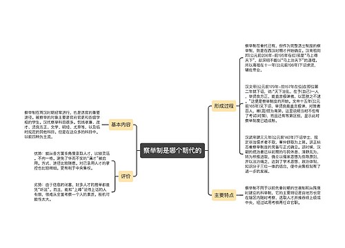 察举制是哪个朝代的