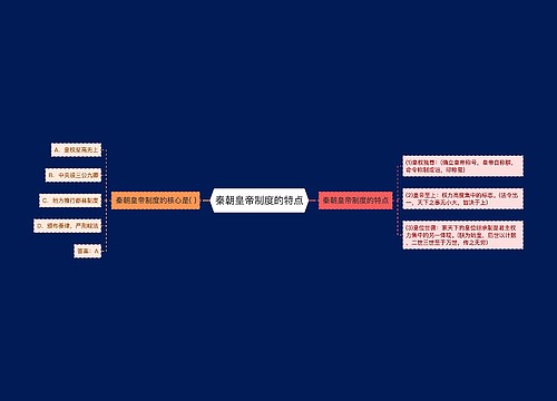 秦朝皇帝制度的特点