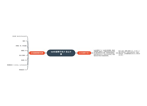 tan60度等于多少 怎么计算