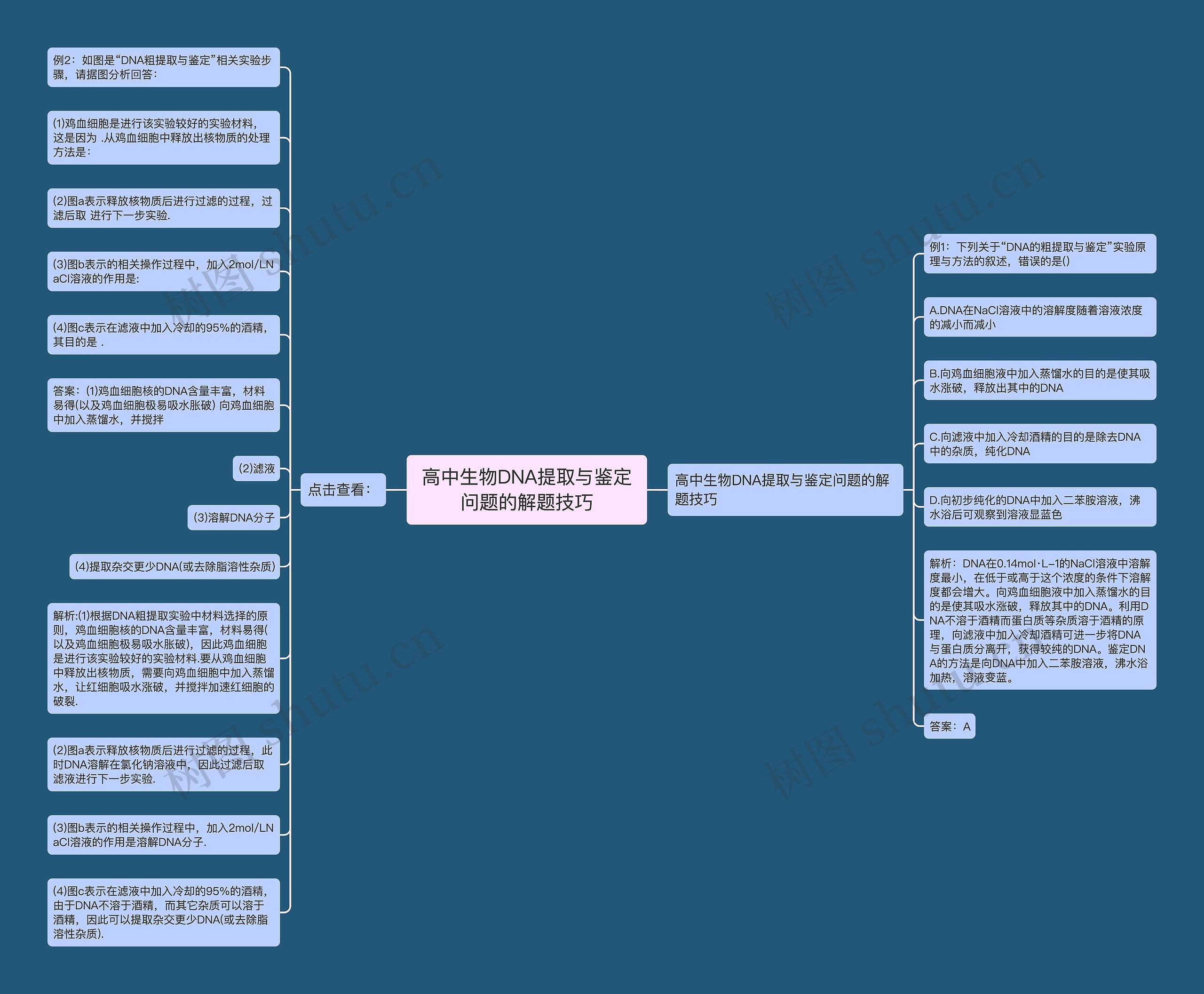 高中生物DNA提取与鉴定问题的解题技巧 高中生物DNA提取与鉴定问题的解题技巧
