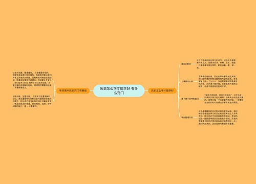 历史怎么学才能学好 有什么窍门