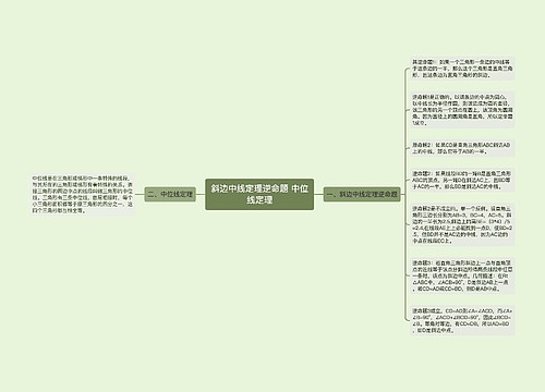 斜边中线定理逆命题 中位线定理