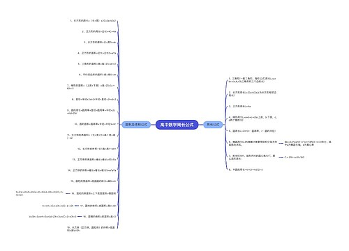 高中数学周长公式