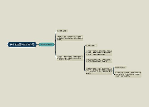 高中政治哲学创新的作用