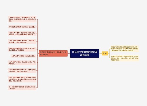 镁在空气中燃烧的现象及表达方式