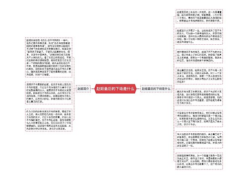 赵姬最后的下场是什么