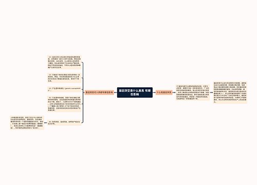 基因突变是什么意思 有哪些影响