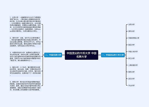 中国顶尖的十所大学 中国名牌大学