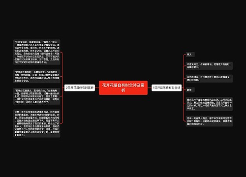 花开花落自有时全诗及赏析