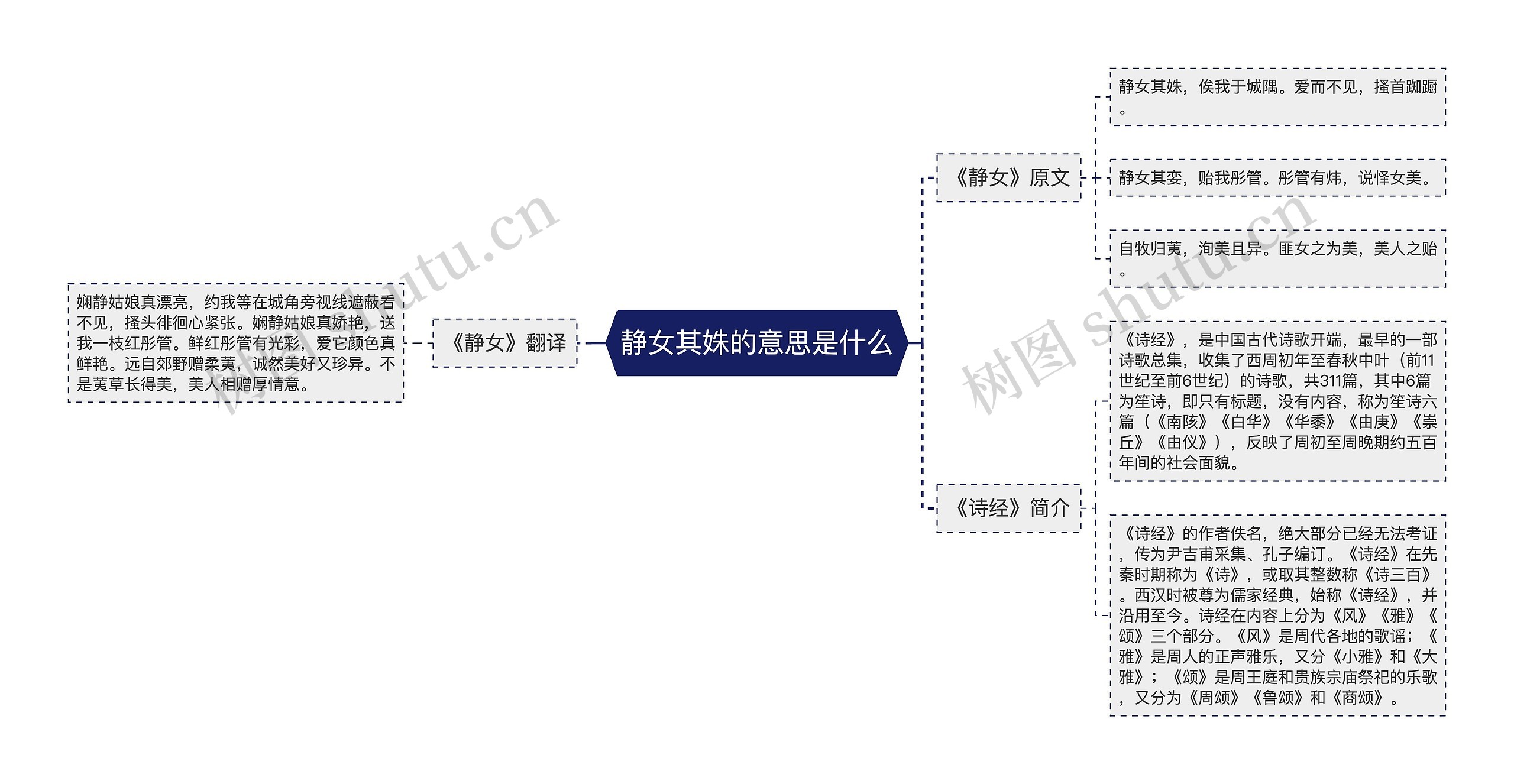 静女其姝的意思是什么思维导图