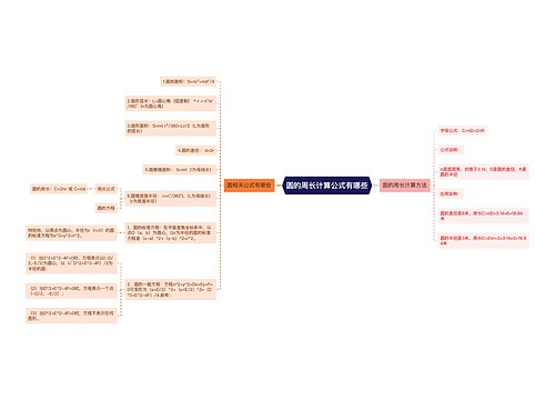 圆的周长计算公式有哪些