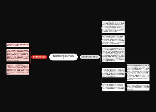 红星照耀中国西安事变概括