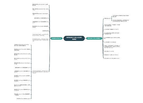 ​常用的高中几何公式定理 有哪些