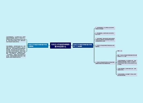 社会主义市场经济体制的基本特征是什么