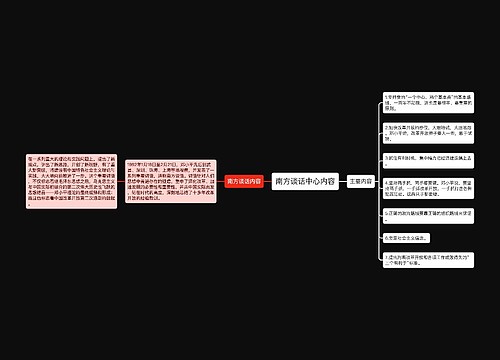 南方谈话中心内容