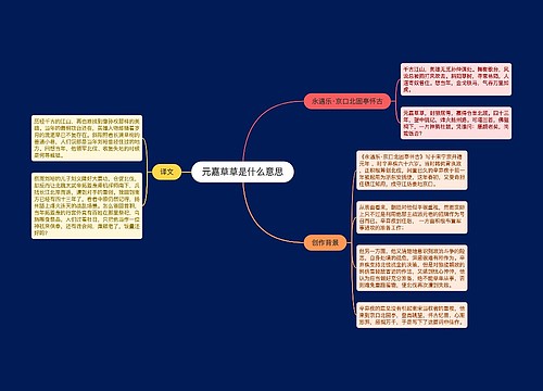 元嘉草草是什么意思