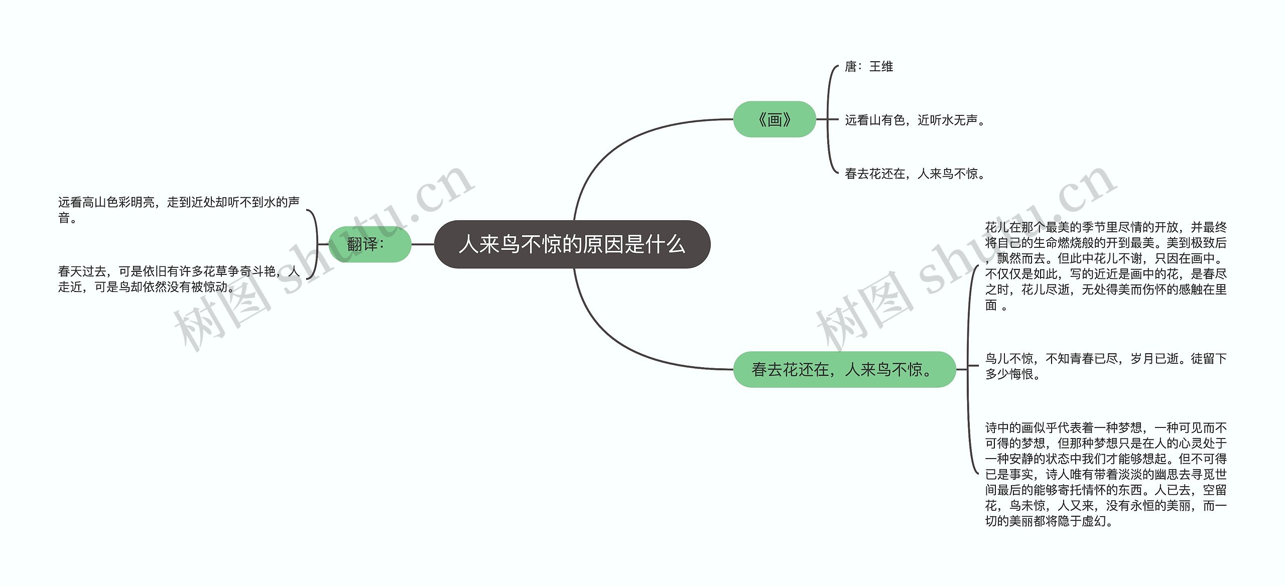 人来鸟不惊的原因是什么