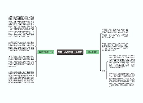 余拏一小舟的挐什么意思