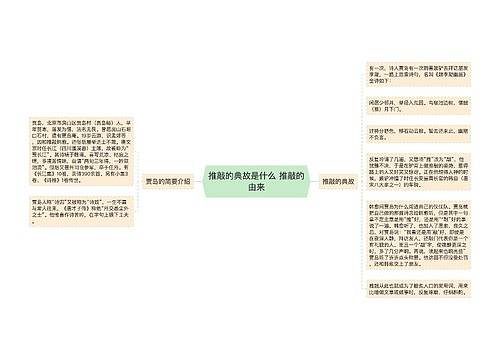 推敲的典故是什么 推敲的由来