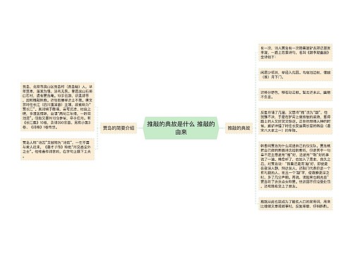 推敲的典故是什么 推敲的由来