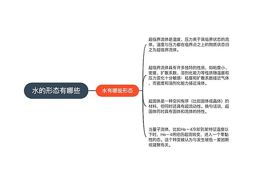 水的形态有哪些