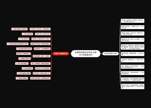 生僻而惊艳的古诗词 比较冷门的唯美诗句