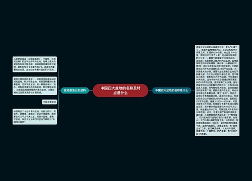 中国四大盆地的名称及特点是什么