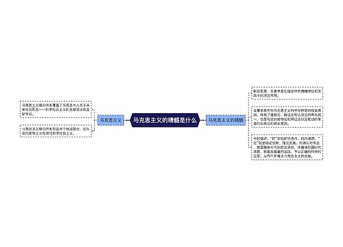 马克思主义的精髓是什么