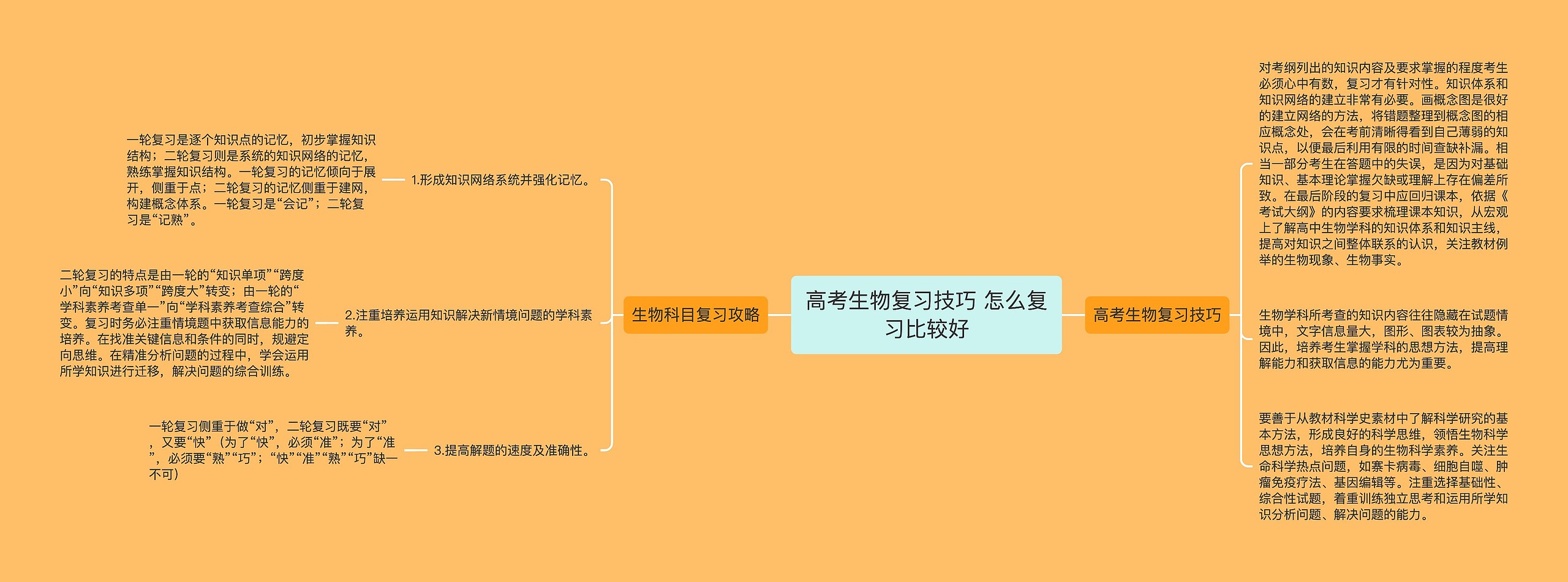 高考生物复习技巧 怎么复习比较好