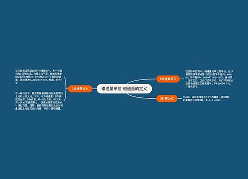 磁通量单位 磁通量的定义