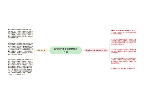 郭守敬的主要贡献是什么方面