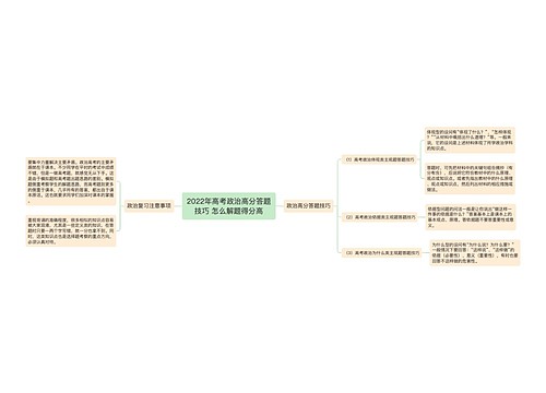 2022年高考政治高分答题技巧 怎么解题得分高