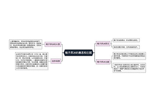 稚子弄冰的意思和主题