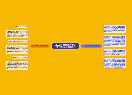 高三提高语文成绩的技巧 语文60分如何提高成绩