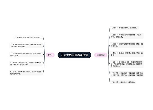 五光十色的意思及例句