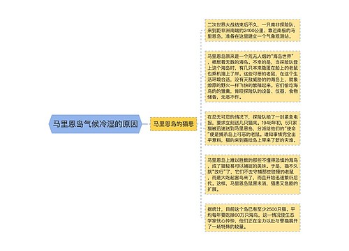 马里恩岛气候冷湿的原因