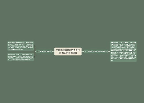 中国水资源分布的主要特点 我国水资源现状