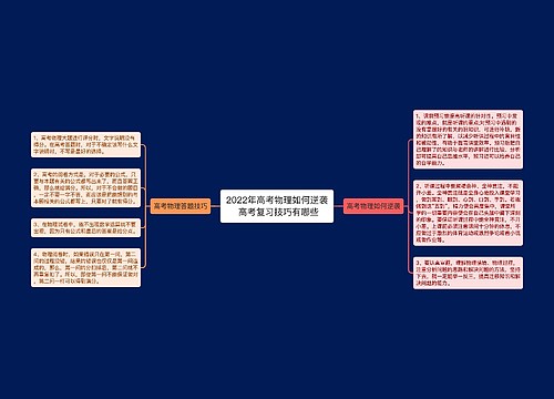 2022年高考物理如何逆袭 高考复习技巧有哪些