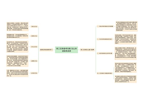 高三生物备考攻略 怎么快速提高成绩