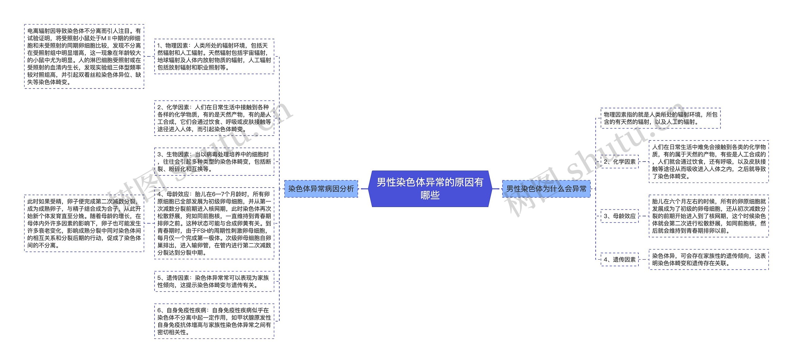 男性染色体异常的原因有哪些思维导图