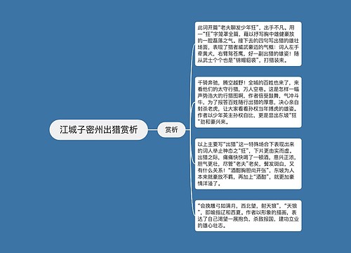 江城子密州出猎赏析