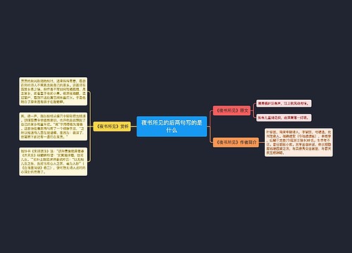 夜书所见的后两句写的是什么