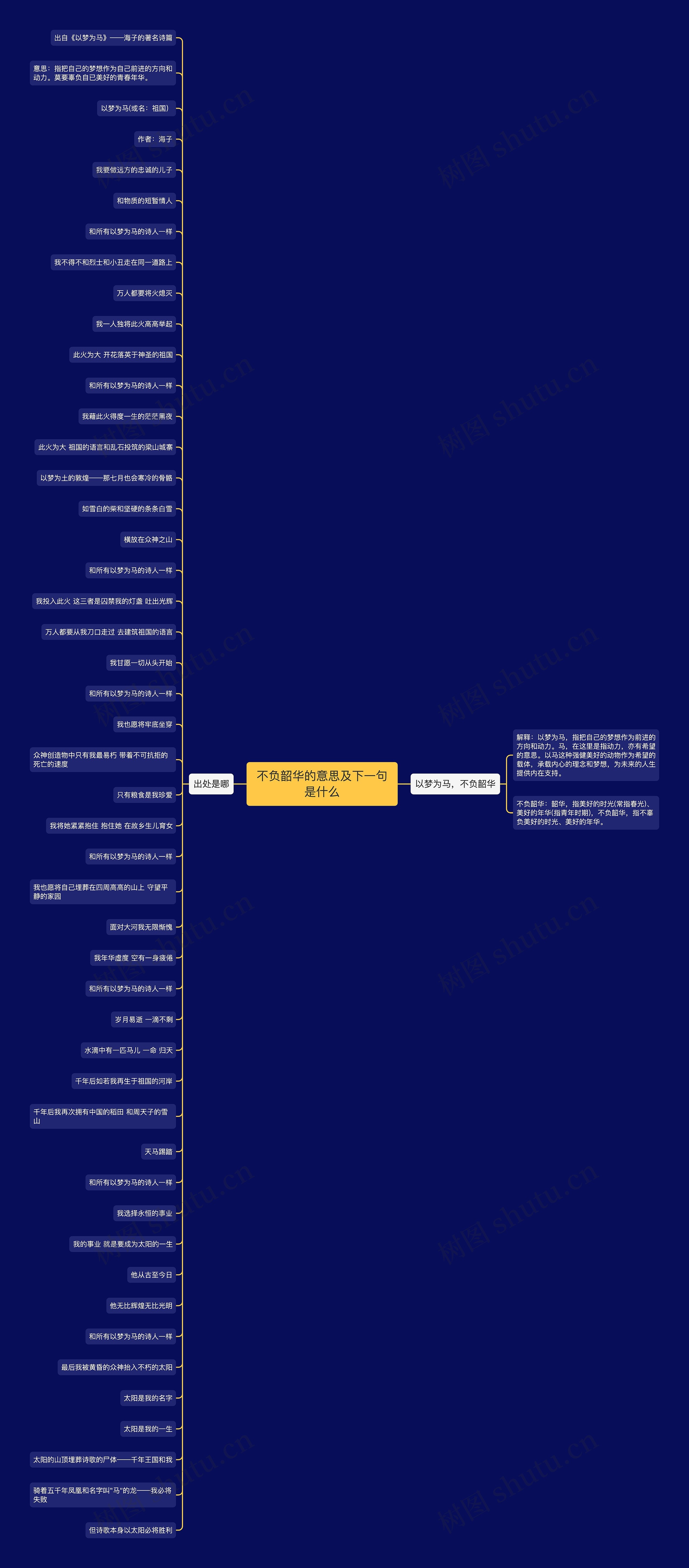 不负韶华的意思及下一句是什么