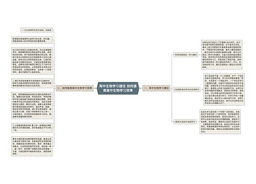 高中生物学习捷径 如何提高高中生物学习效率